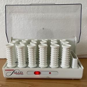 Vintage Windmere Hot Rollers 18 Curlers & Clips SS182 Pageant Hair Tested Works